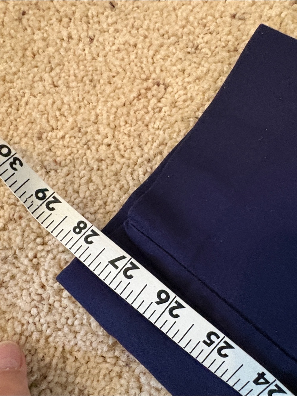 Navy Straight-Leg Dress Pants, elastic waist 2xl women’s - Picture 6 of 6